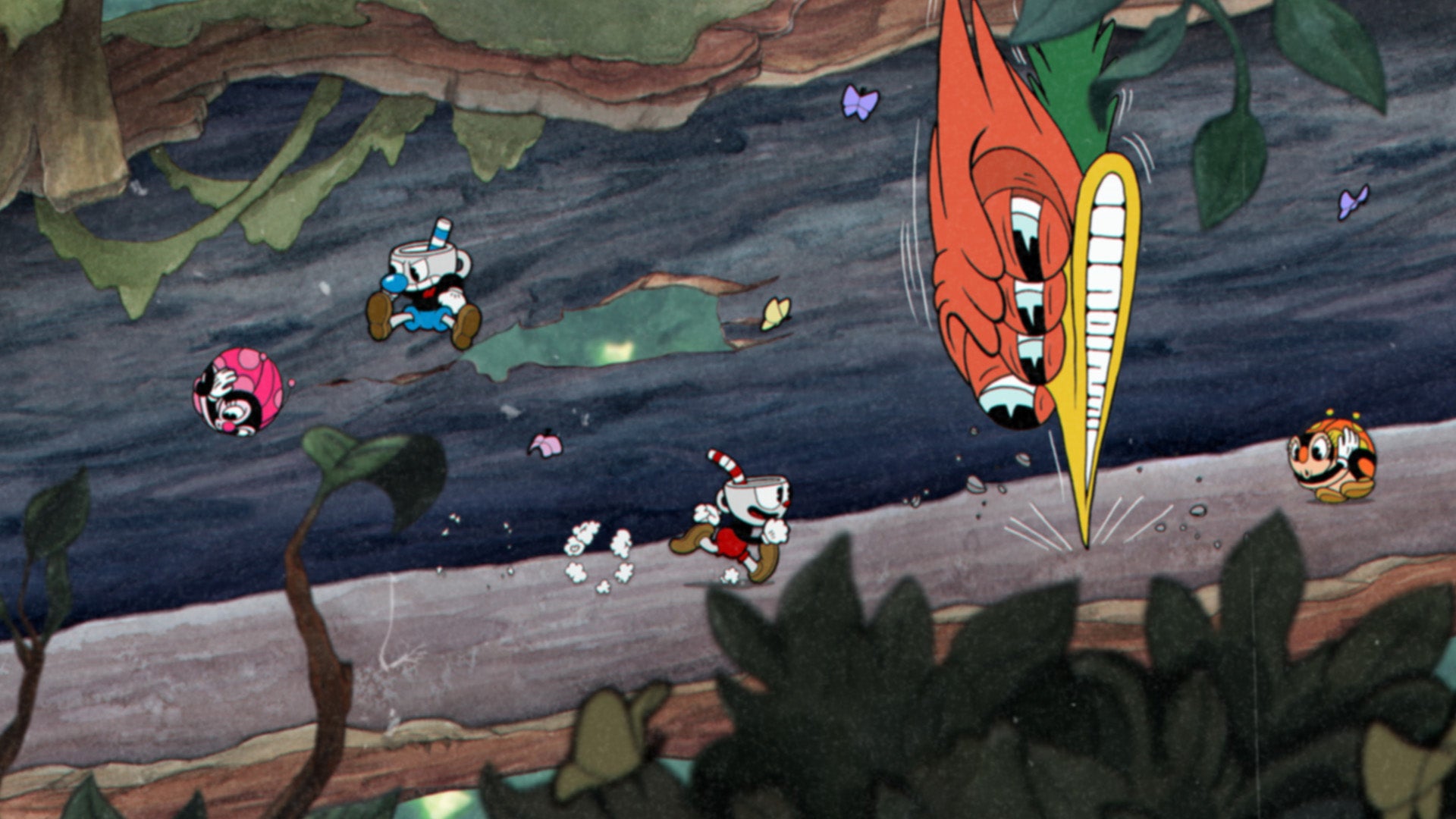 Speedrunning Cuphead while climbing a mountain is the peak of entertainment